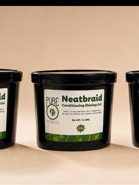 Pur Neatbraid Conditioning Shining Gel - Black & Green Label 3 bundles
